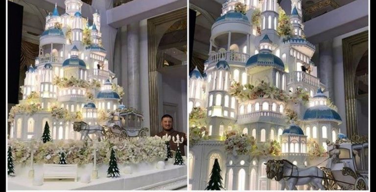 Торт за 179000 долларов на казахстанской свадьбе