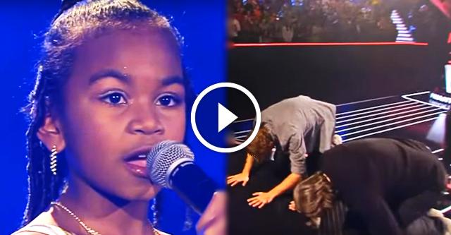 Голос этой малышки невероятен. Судьи буквально поклонялись ей!