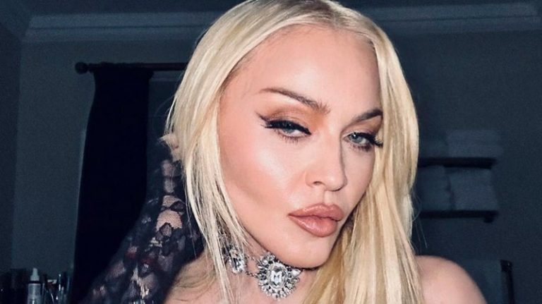 66-Year-Old Madonna Poses Nude at the Dinner Table!